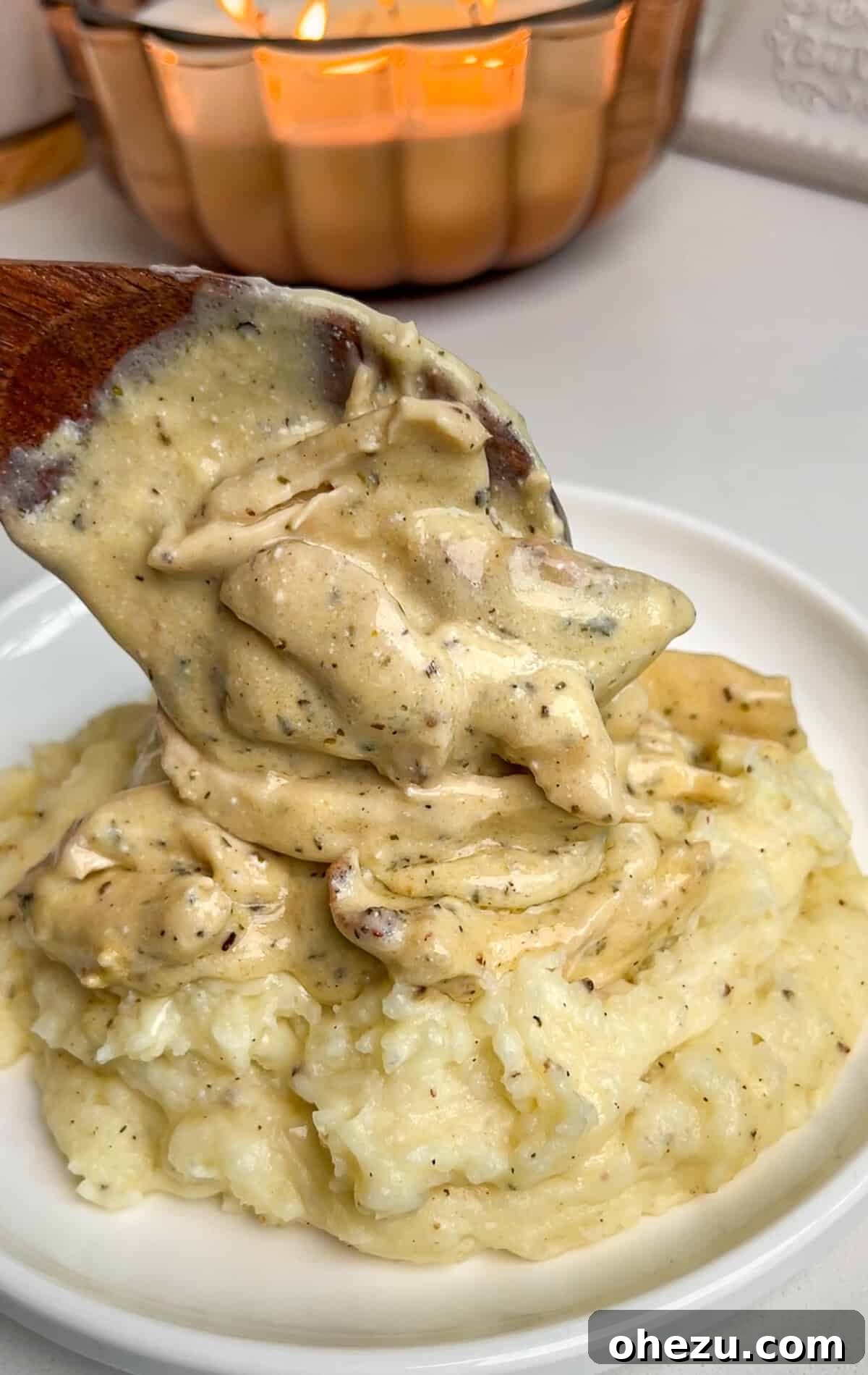Over 70 Perfect Friendsgiving Recipes to Try in 2024 55 Creamy Ranch Chicken and Gravy over Mashed Potatoes