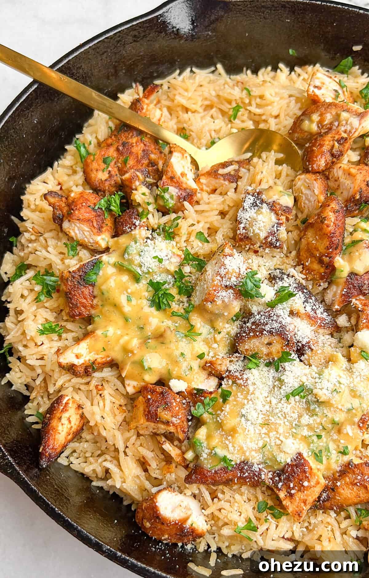 Over 70 Perfect Friendsgiving Recipes to Try in 2024 61 One-Pan Garlic Parmesan Chicken and Rice for Easy Dinner