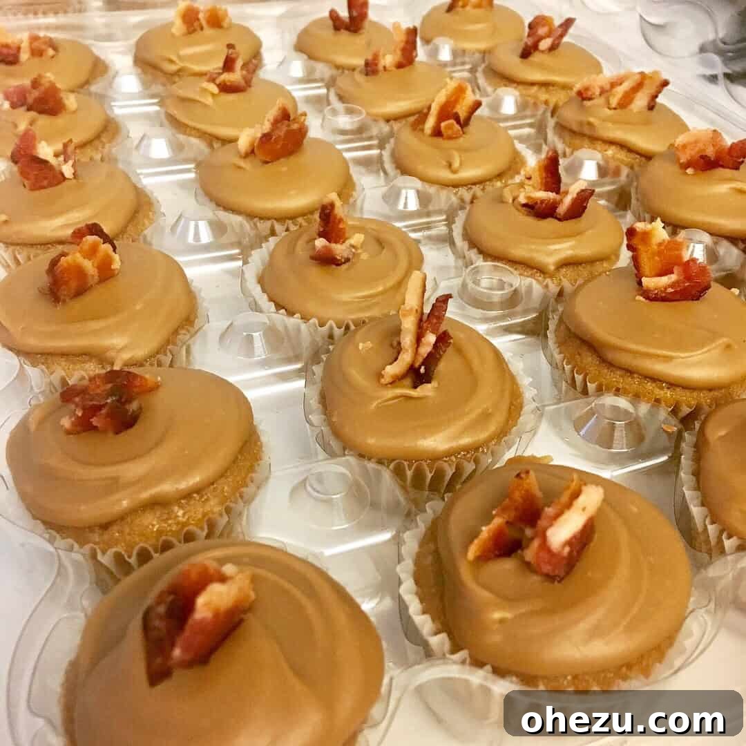 Salted Caramel Bacon Bliss Cupcakes 2 Salted Caramel Bacon Cupcakes