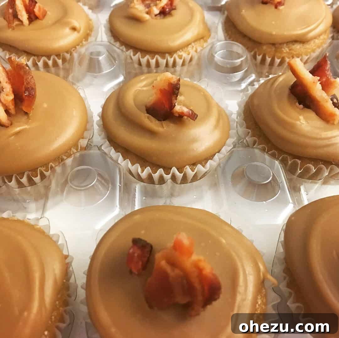 Salted Caramel Bacon Bliss Cupcakes 3 Salted Caramel Bacon Cupcakes