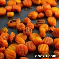 Easy crinkle cut frozen carrots recipe. Perfect super easy veggie side dish for dinner in a hurry! #frozencarrots #crinklecarrots #sidedish #dinner #glutenfree
