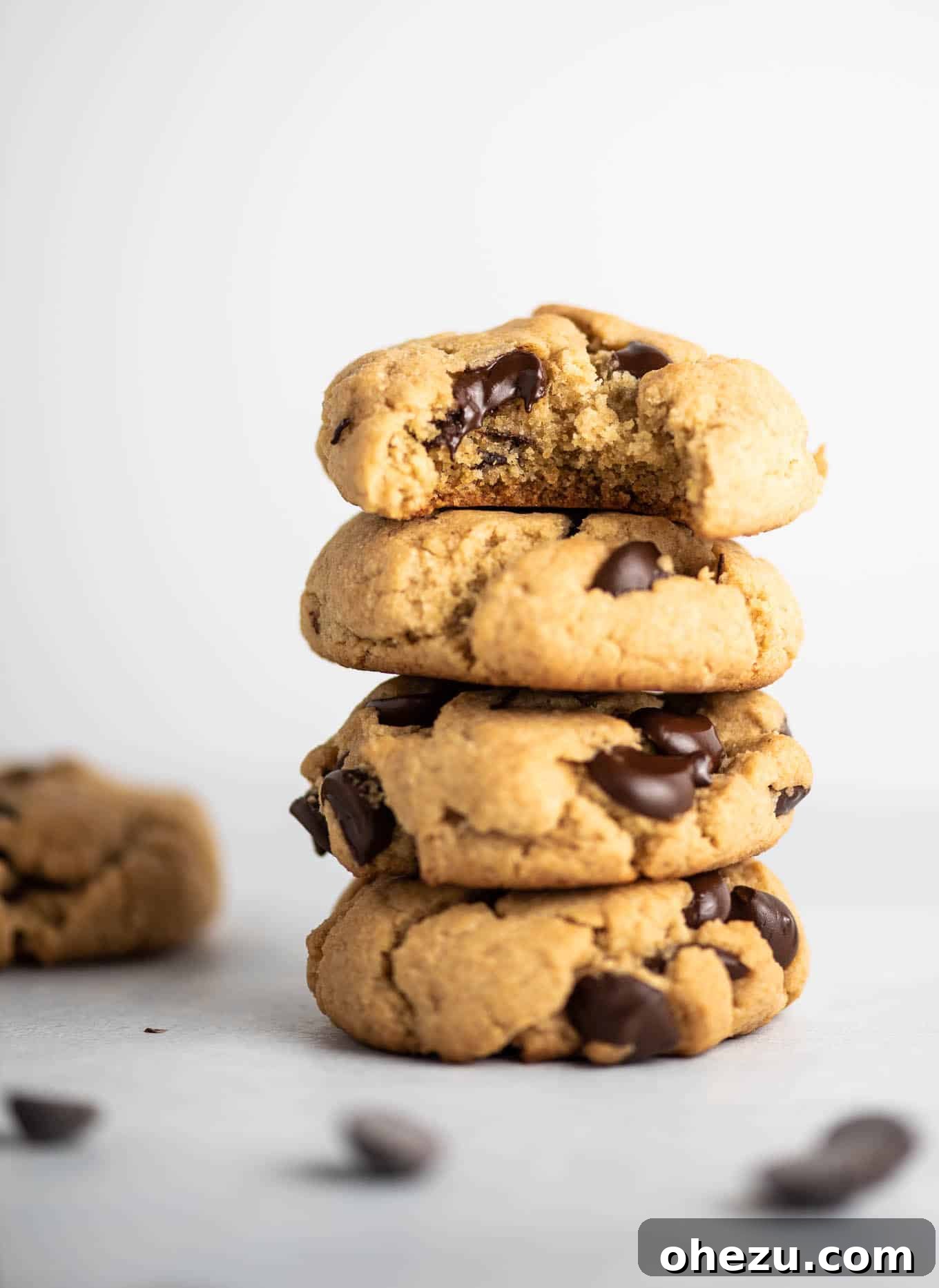 Heavenly Vegan Gluten-Free Chocolate Chip Delights 4 Ingredients for dairy free gluten free cookies laid out