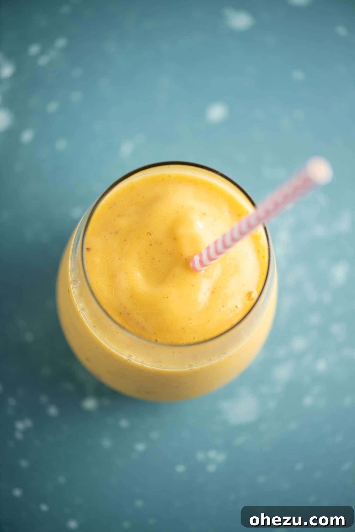 Golden Mango Pineapple Bliss 5 mango and pineapple smoothie recipe in a glass