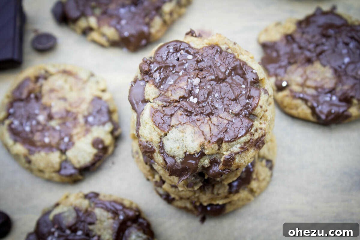 Signature Golden Butter Chewy Chocolate Chip Cookies 3 Close-up of perfectly browned butter in a small saucepan, ready for cookie dough preparation