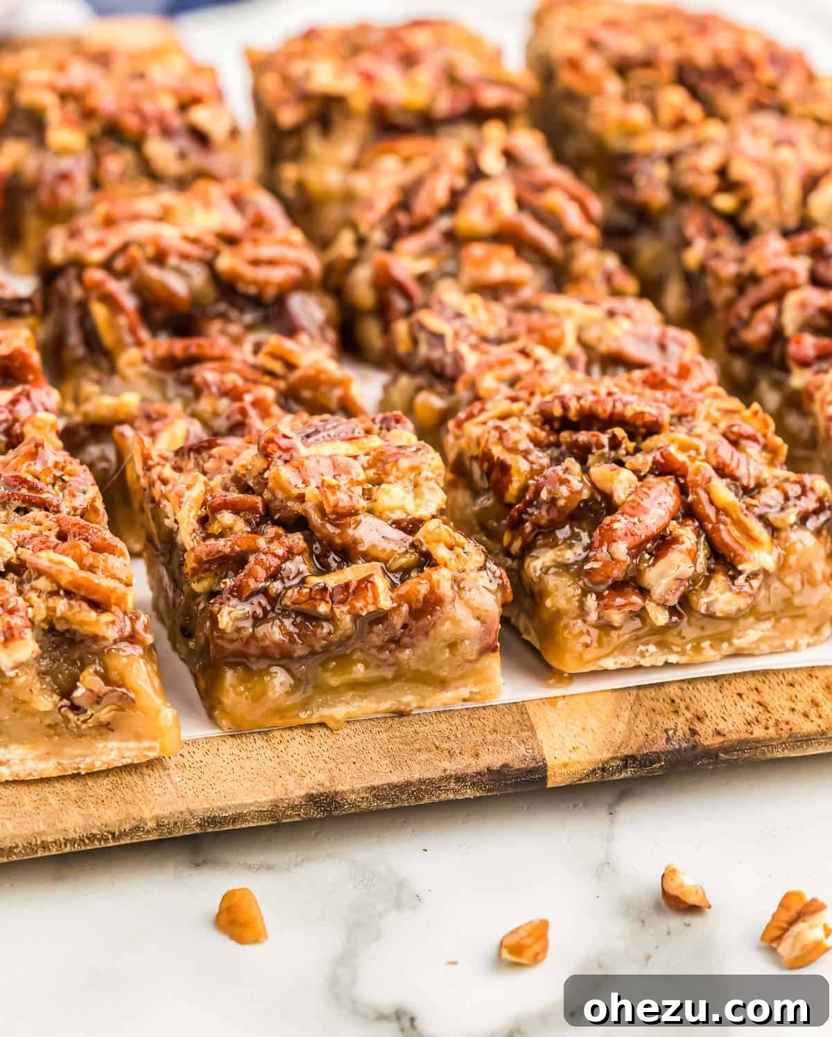 homemade pecan pie bars
