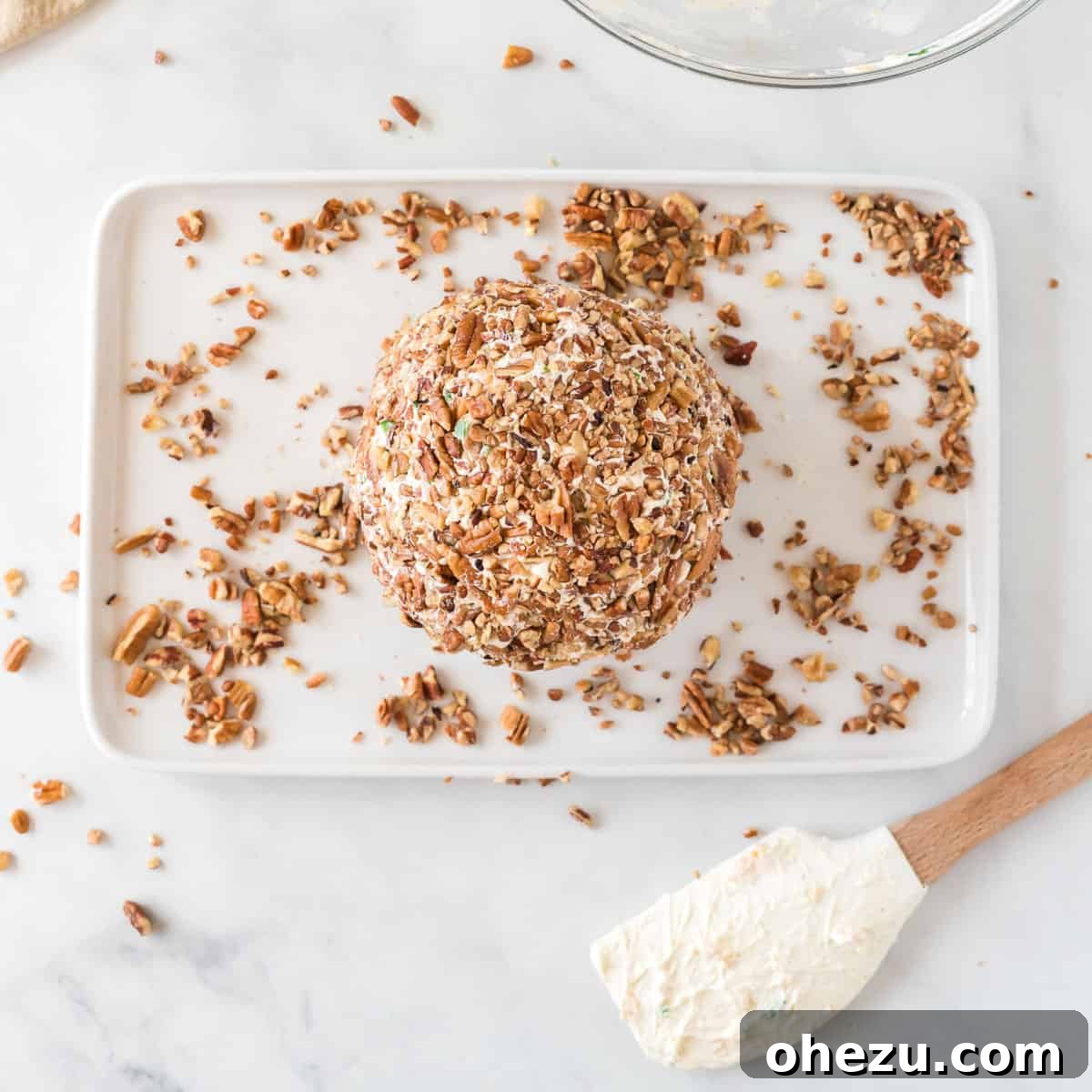 The Ultimate Cheese Ball 10 cheese ball rolled in pecans