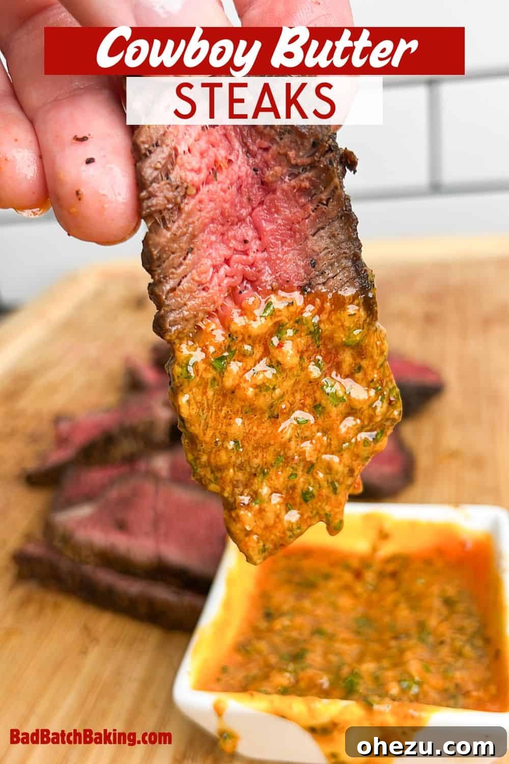 Rustic Herb Butter Steak 14 A stunning cowboy butter steak, artfully arranged and ready for a Pinterest pin