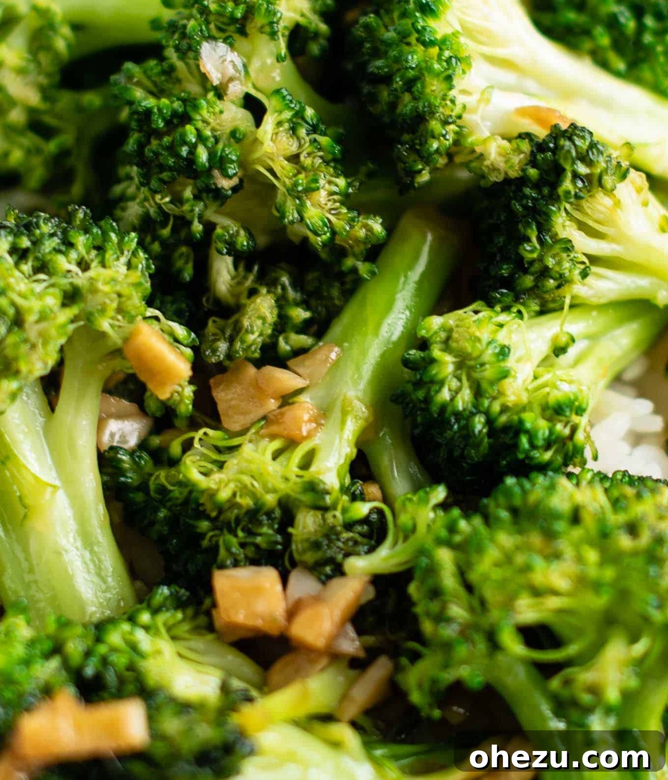 Crisp and Flavorful Broccoli Stir Fry 14 broccoli with ginger up close