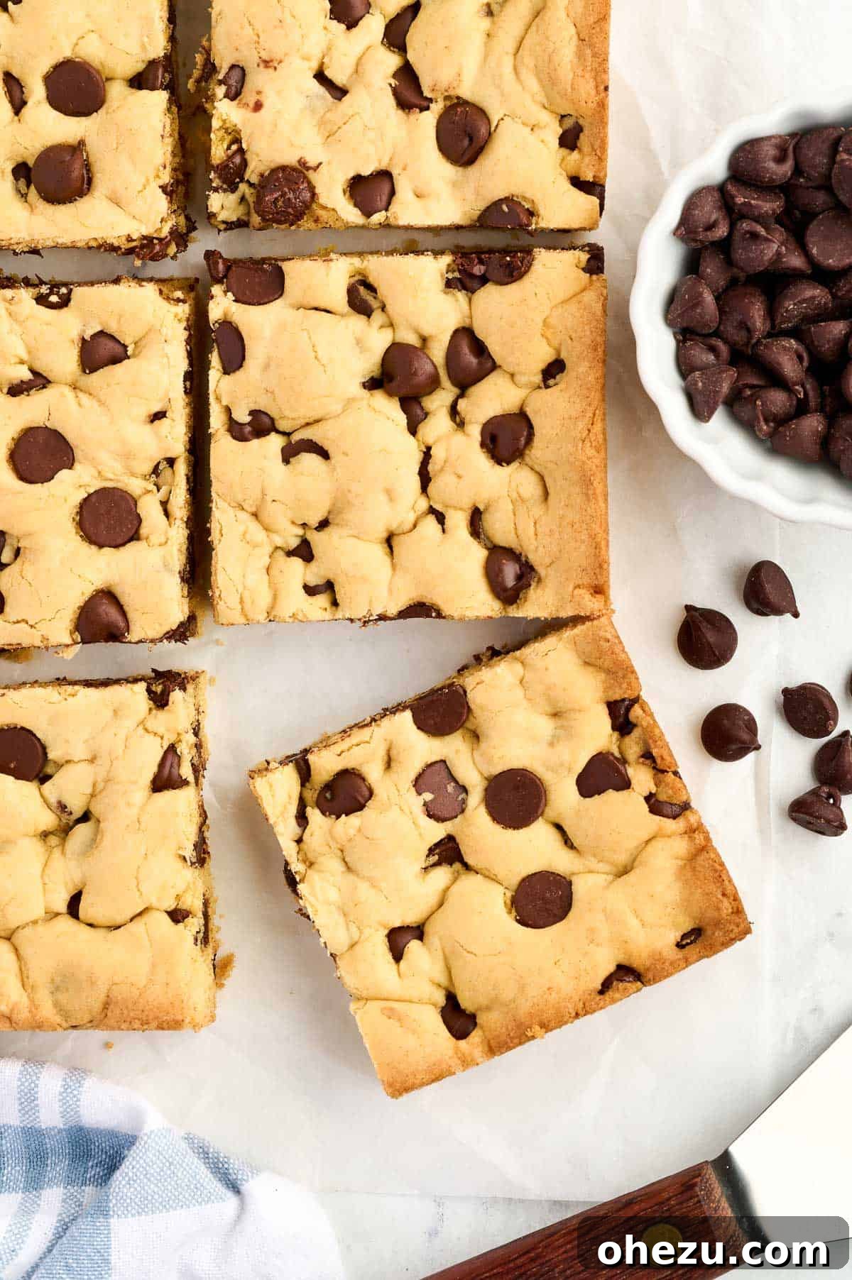 Assortment of cake mix cookie bars, showcasing different possible flavor combinations