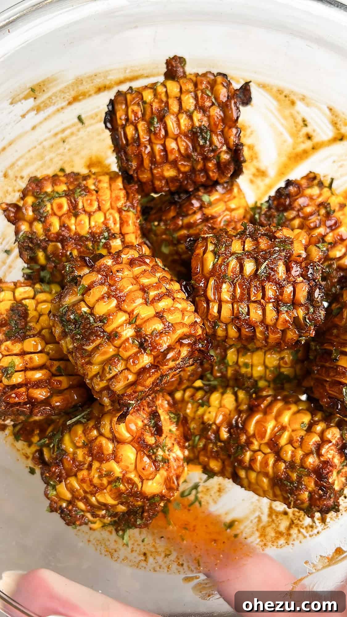 wingstop corn in cajun butter in a large bowl