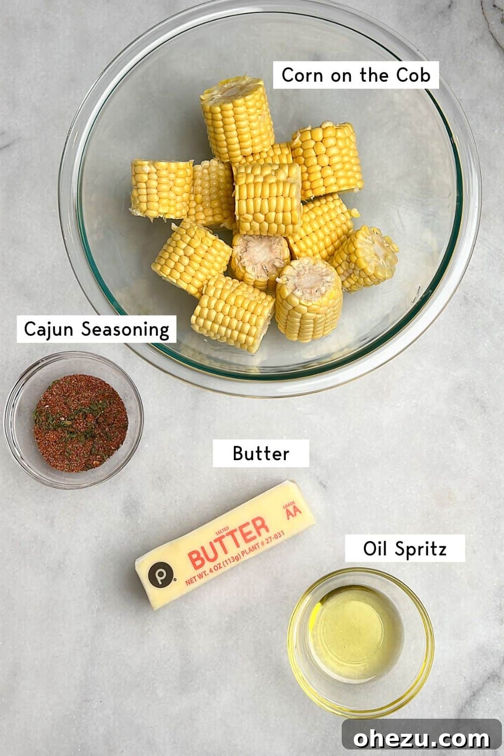 ingredients needed for wingstop cajun corn