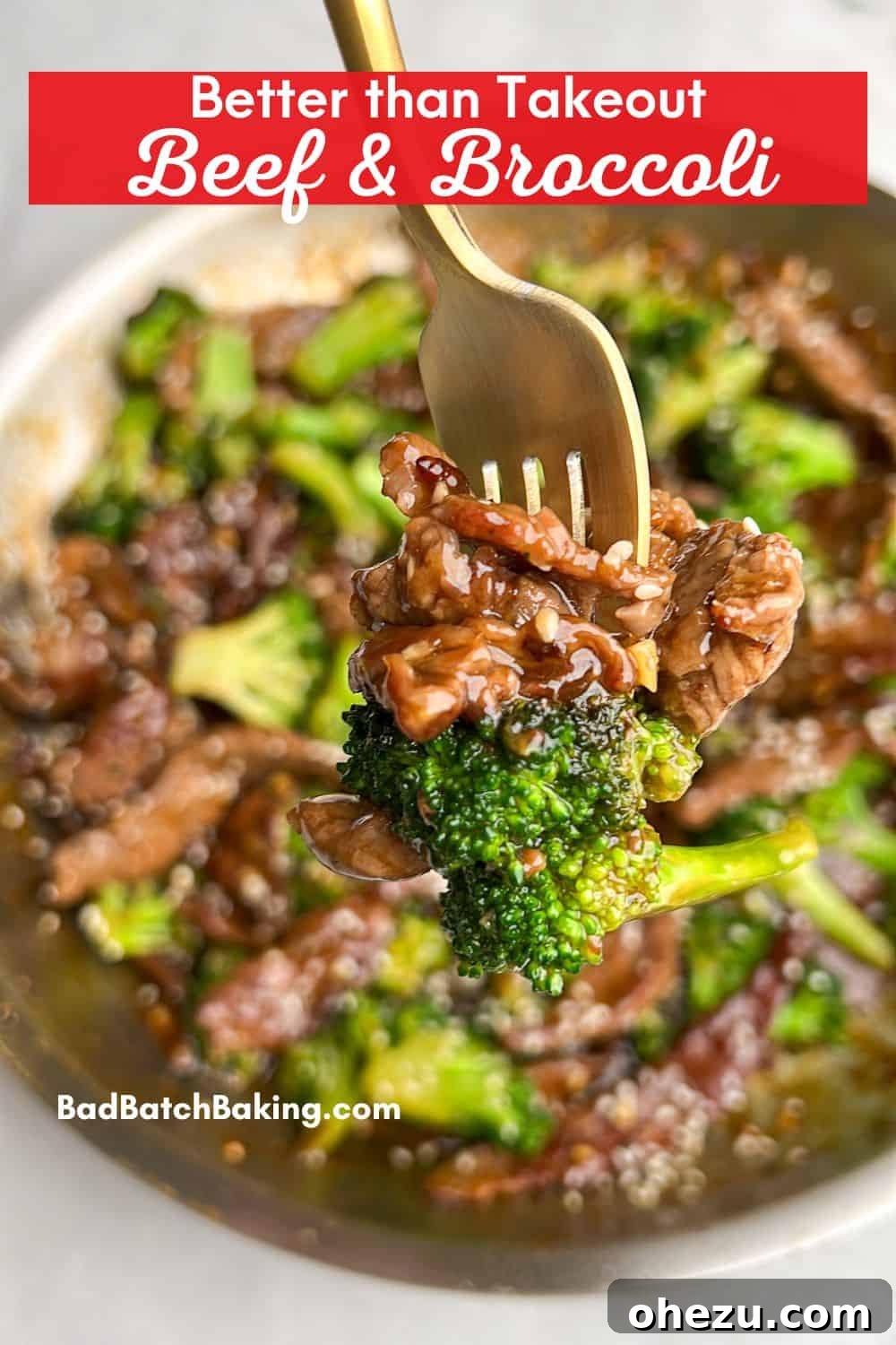 25 Effortless Meals for Busy School Days 29 One-pan Beef and Broccoli stir-fry, garnished and ready to serve
