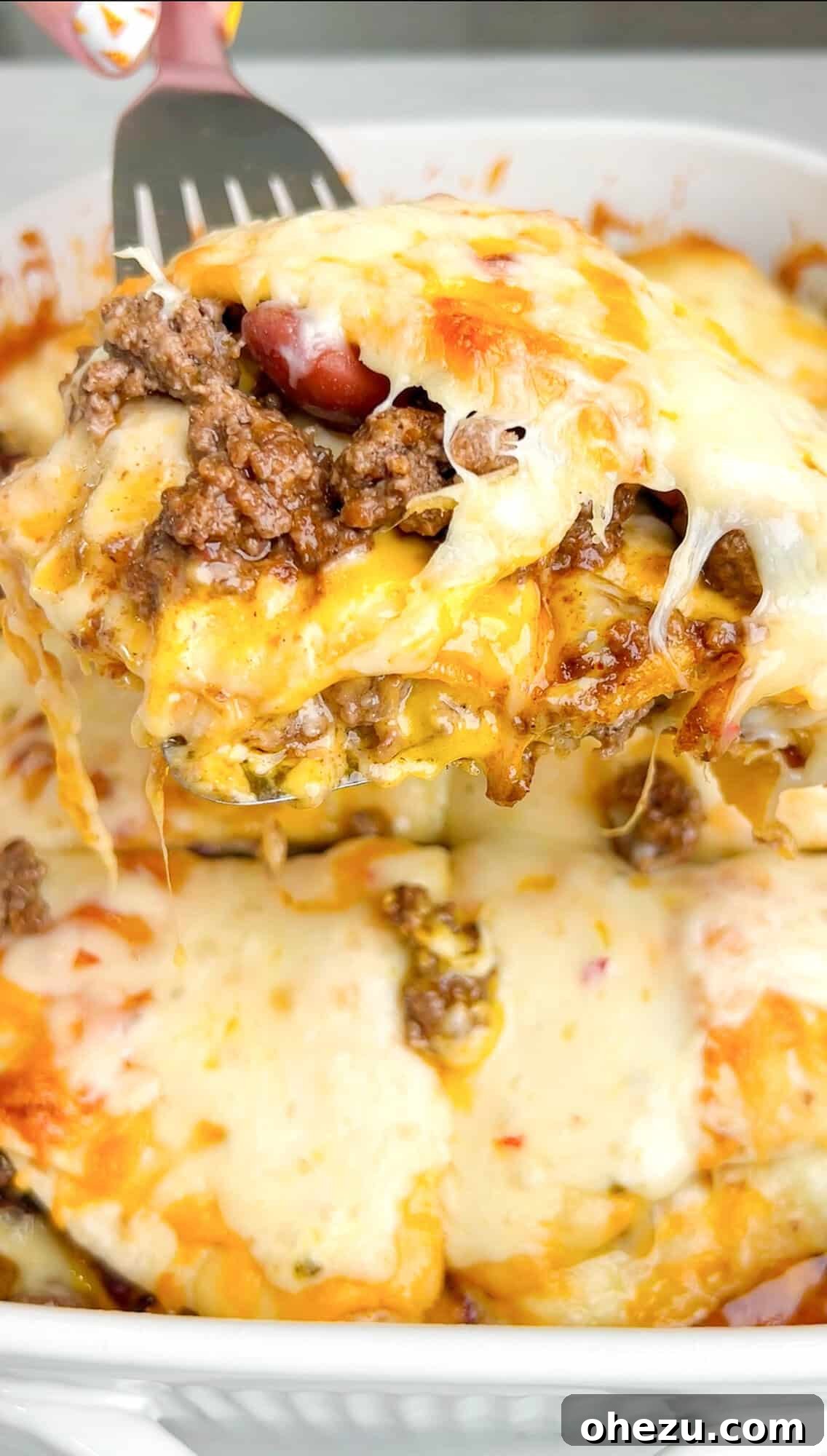 25 Effortless Meals for Busy School Days 7 Hearty and cheesy Easy Taco Lasagna casserole