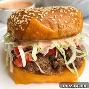 Featured image for taco burger recipe.