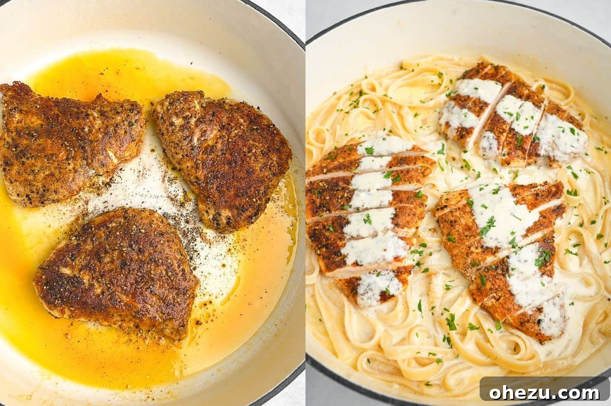 The Ultimate Creamy Chicken Alfredo 5 how to make make chicken alfredo step by step