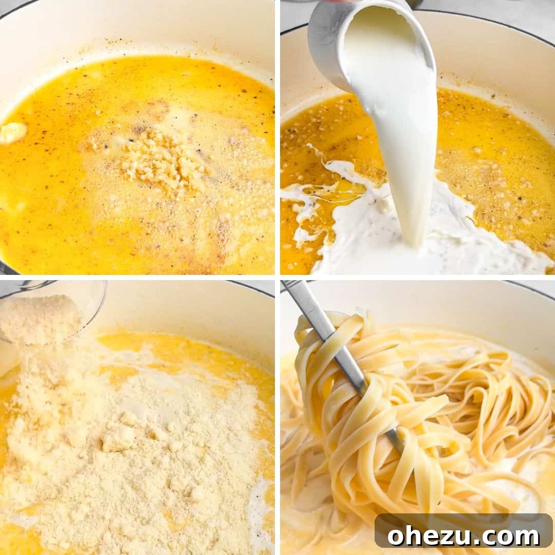 The Ultimate Creamy Chicken Alfredo 6 how to make alfredo sauce