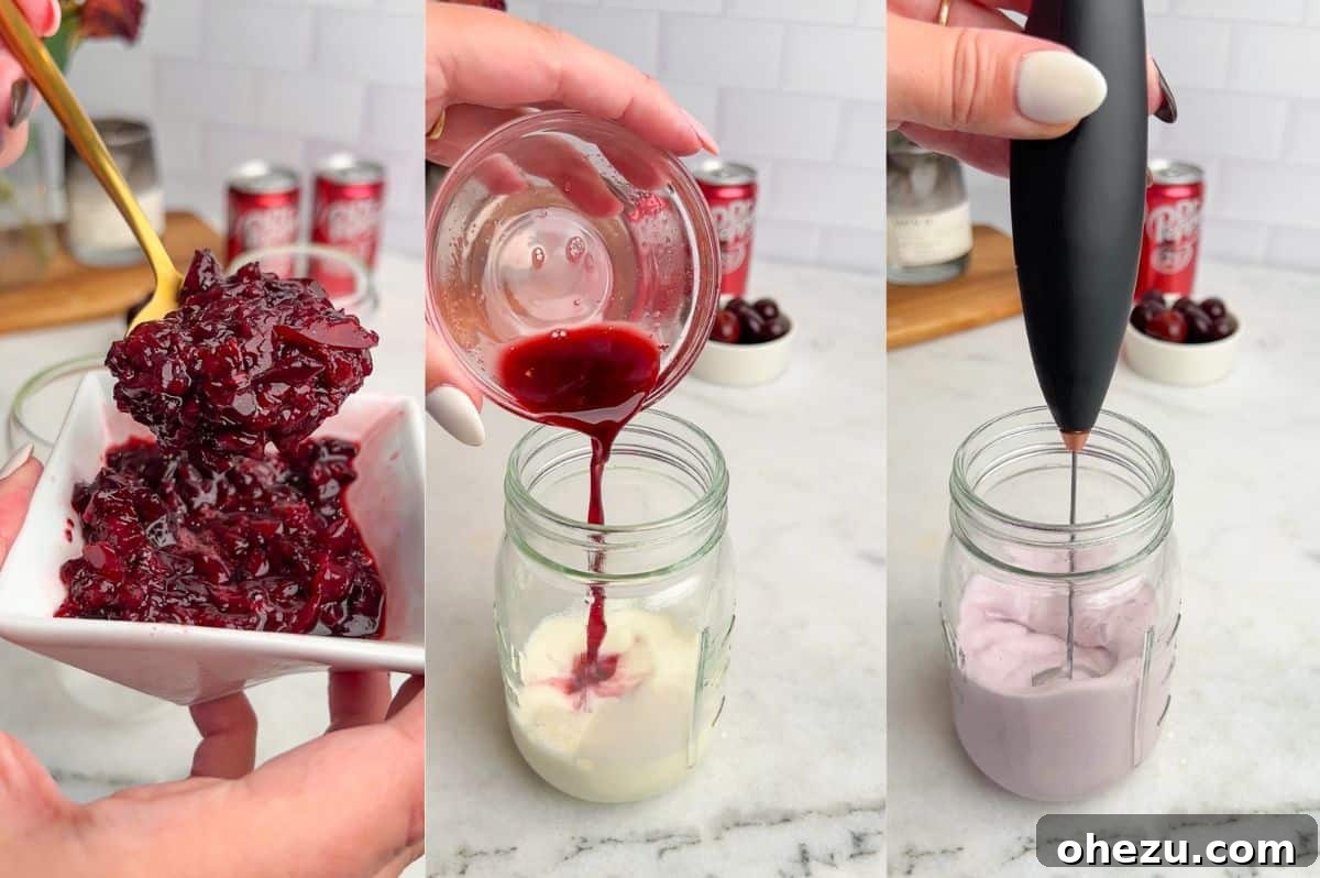 recipe steps for making cherry pie dirty soda