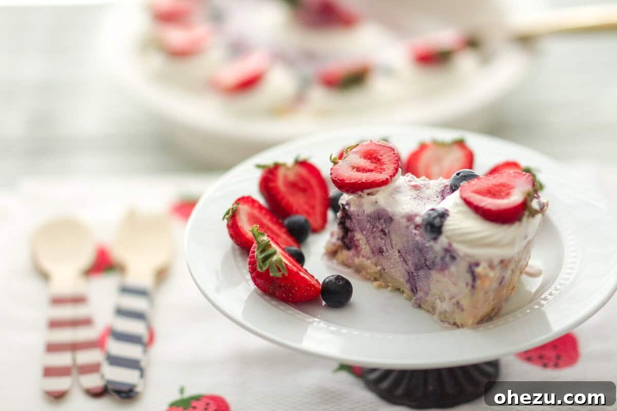 White Chocolate Berry Ice Cream Cookie Pie