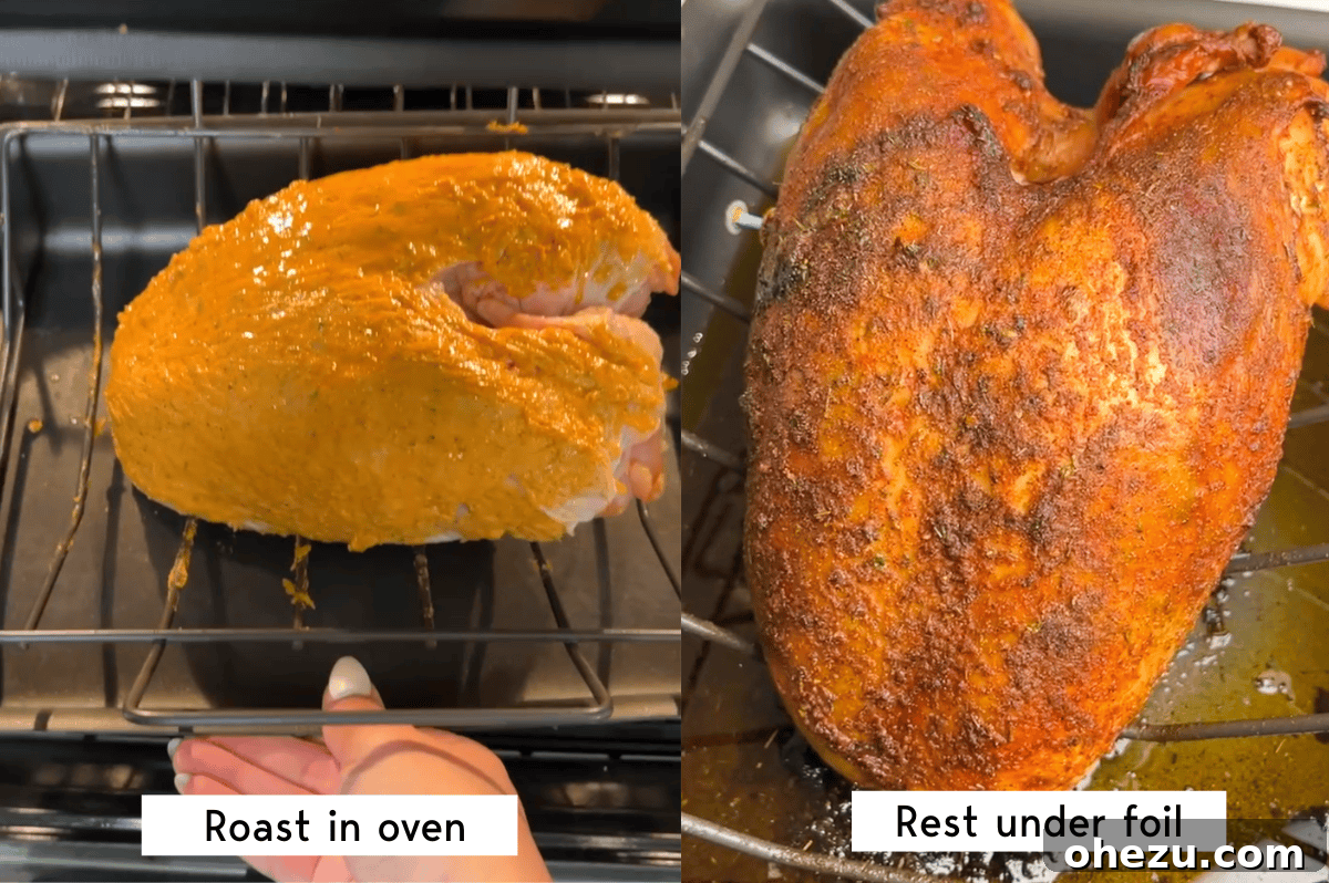 Bayou Blast Turkey 8 roast the turkey then rest it under tented foil