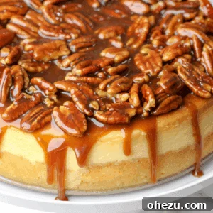 featured image for bourbon pecan cheesecake