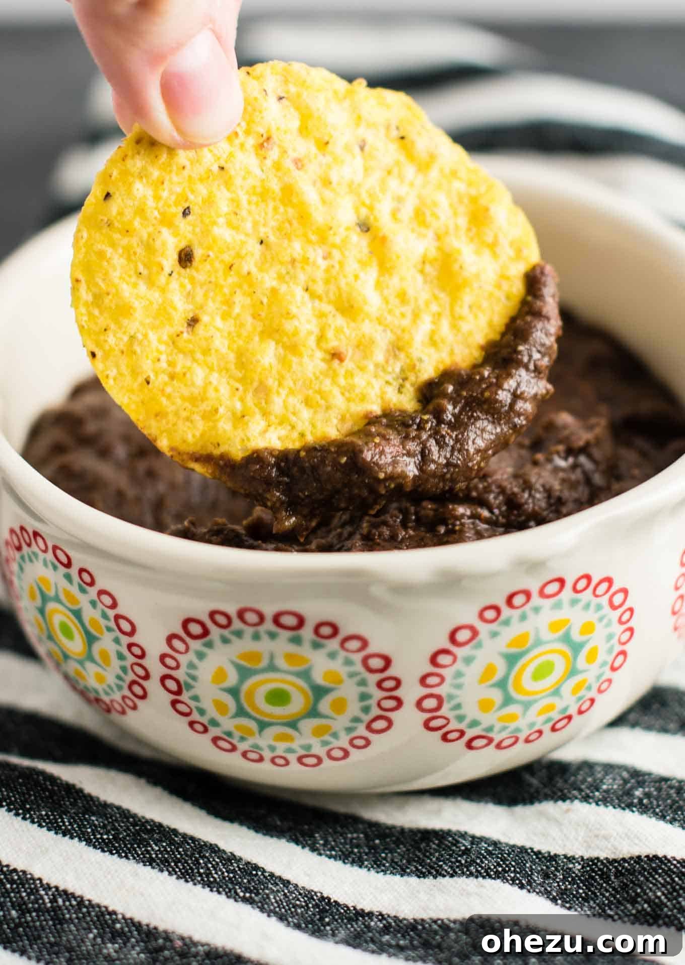 Effortless 5 Minute Refried Beans 7 Learn how to make refried beans with just black beans, lime, and a few simple spices. I make this recipe all the time!