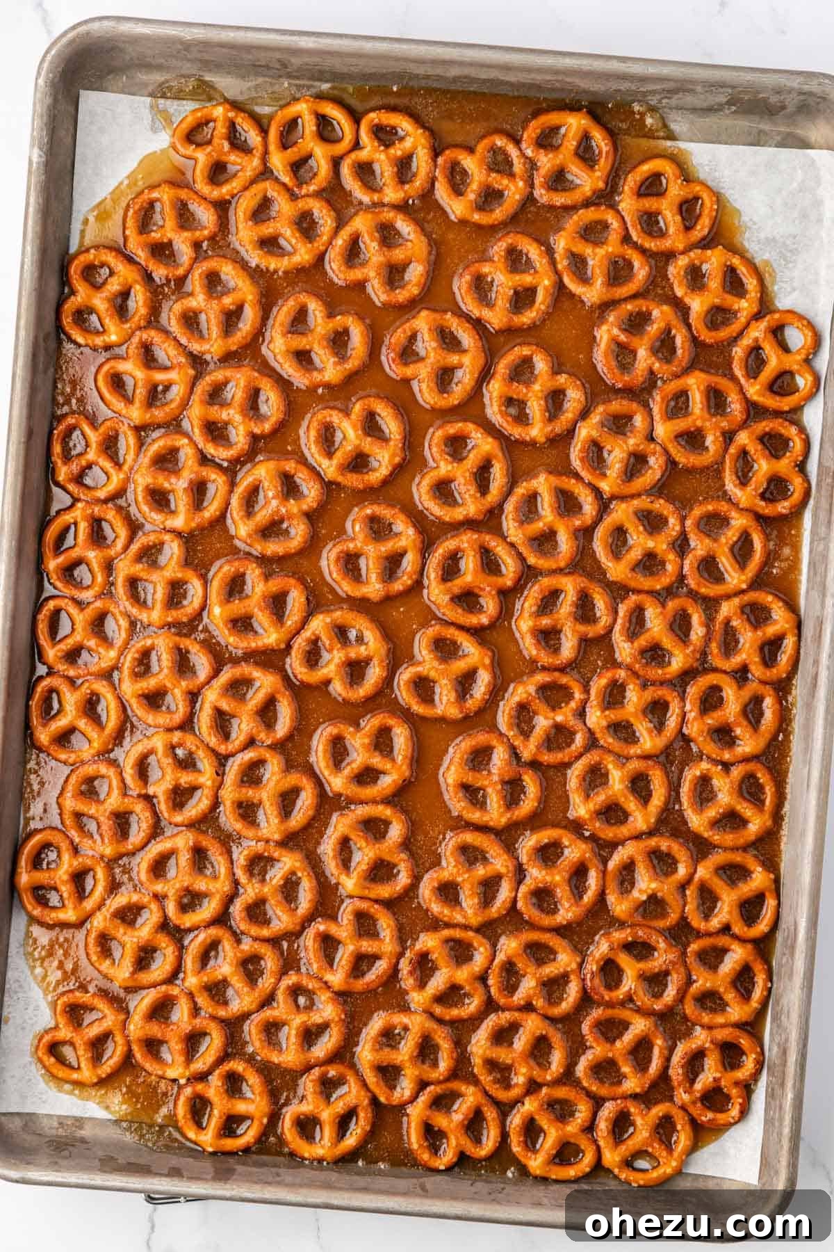 toffee covered pretzels