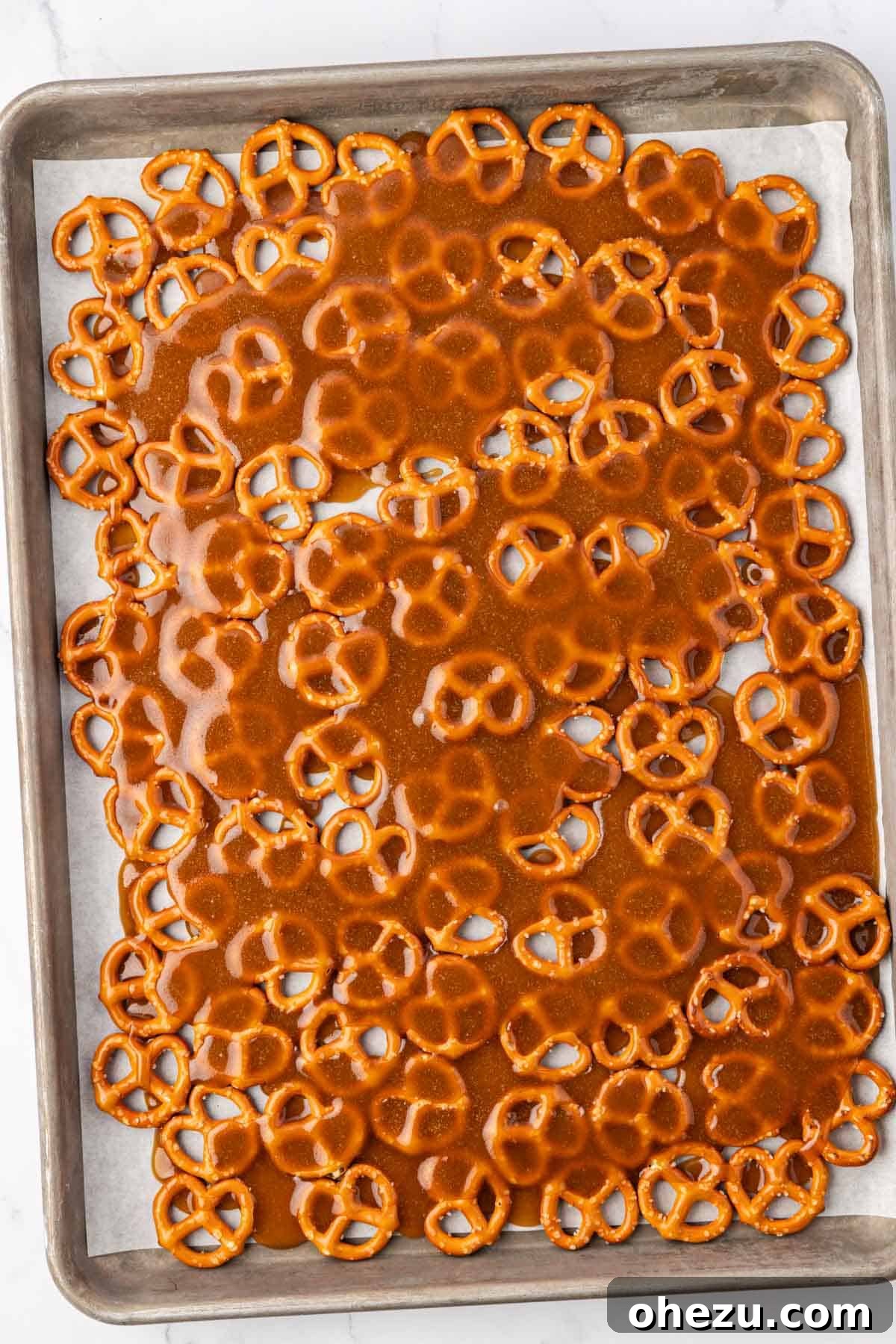 toffee covered pretzels