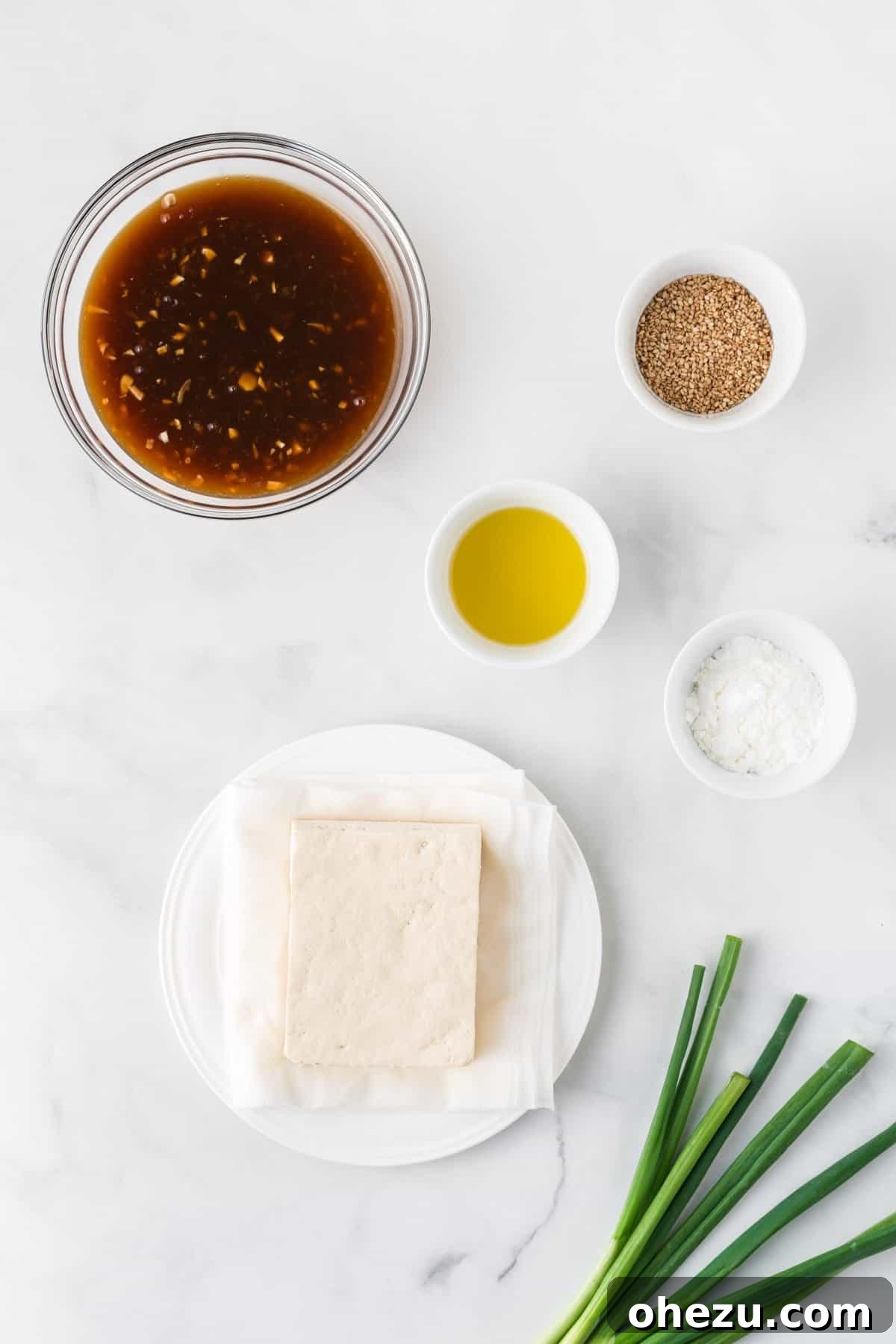 ingredients needed to make teriyaki tofu