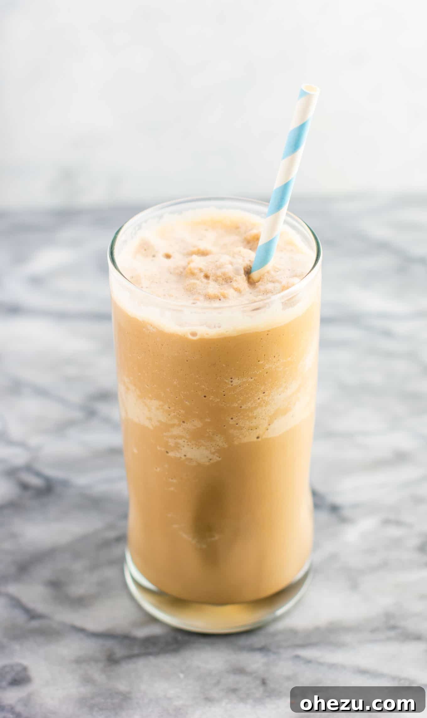 Delicious and easy homemade coffee treat in a clear glass