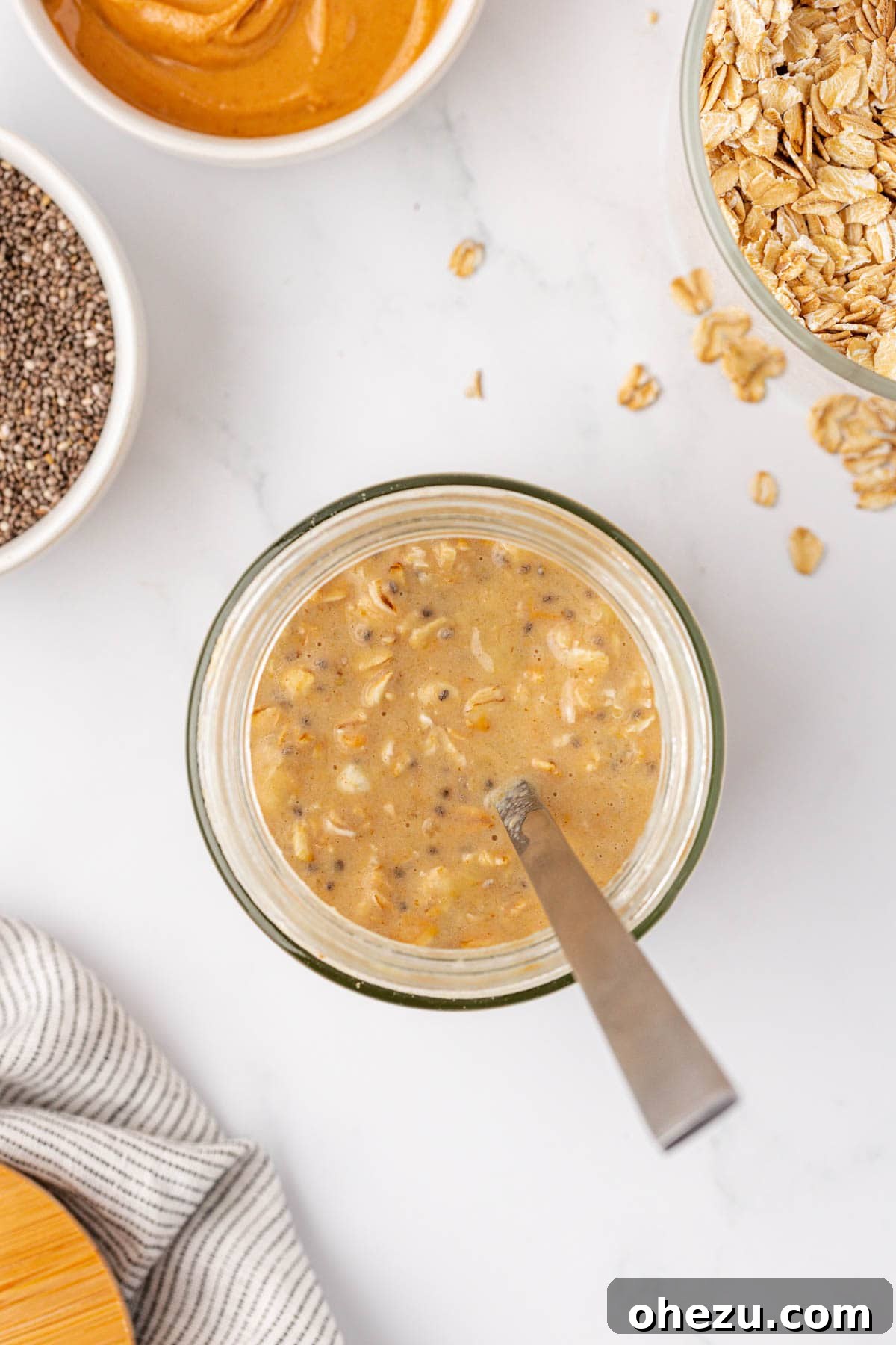 oats mixed together