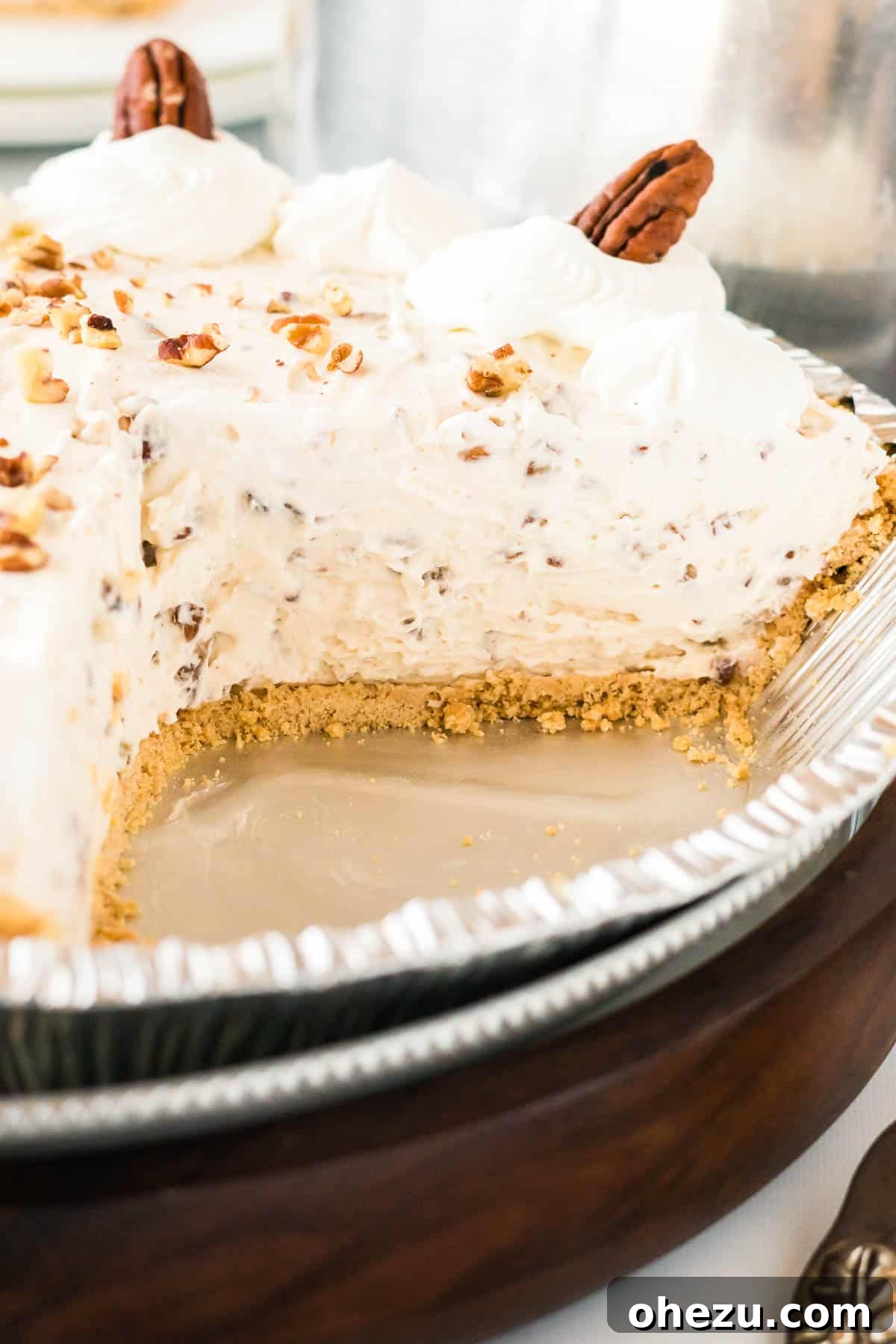 no bake pecan pie