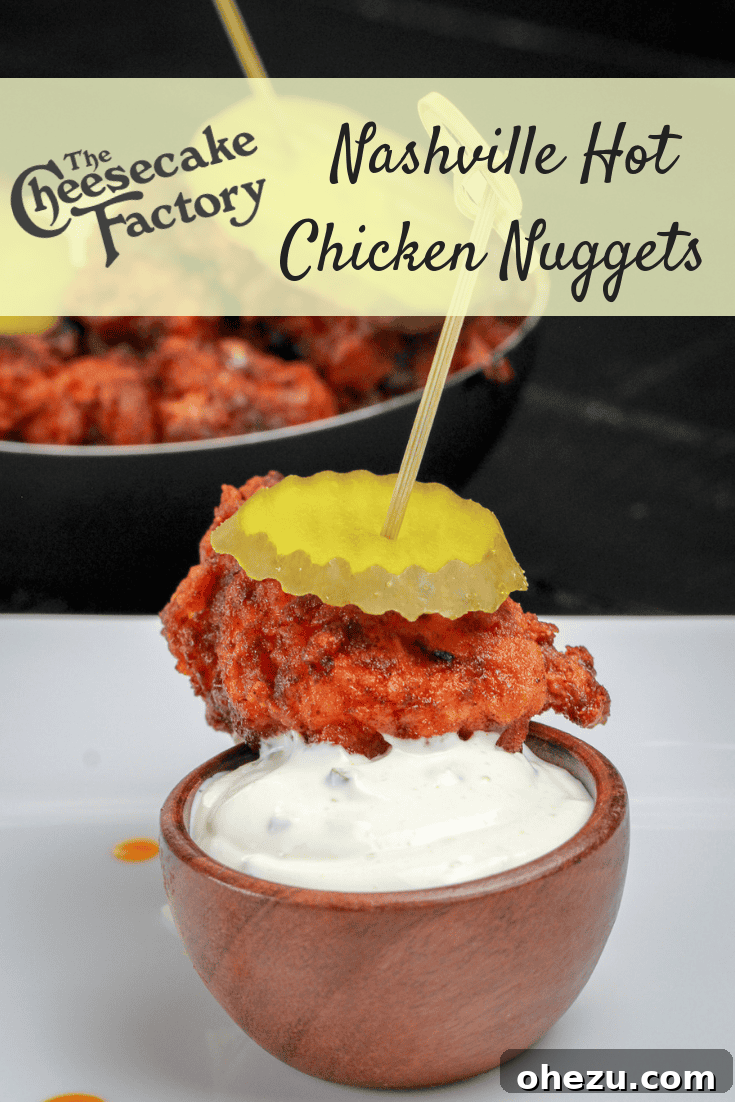 Cheesecake Factory Inspired Nashville Hot Chicken Nuggets 3 Cheesecake Factory Inspired Nashville Hot Chicken Nuggets with homemade dipping sauce