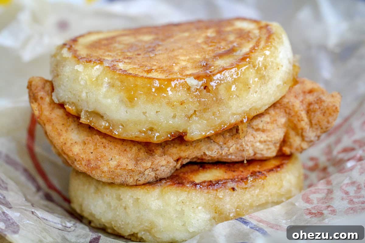 Homemade Chicken McGriddles: Better Than McDonald's Original 6 Assembling Chicken McGriddle Copycat Sandwiches