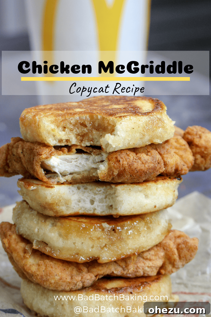 Homemade Chicken McGriddles: Better Than McDonald's Original 7 Finished Homemade Chicken McGriddle Copycat Recipe