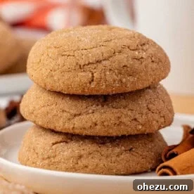 Featured image of freshly baked Cake Mix Spice Cookies.