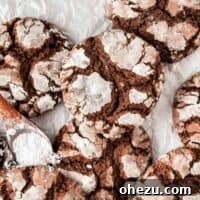 chocolate cake mix crinkle cookies