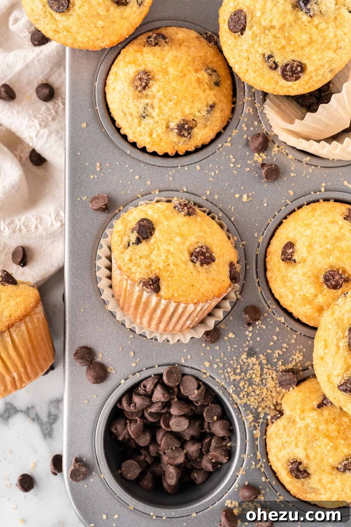 Irresistible Bakery Chocolate Chip Muffins 16 bakery style chocolate chip muffin