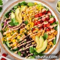 Fiesta Fresh Salad 12 southwest salad drizzled with chipotle ranch dressing
