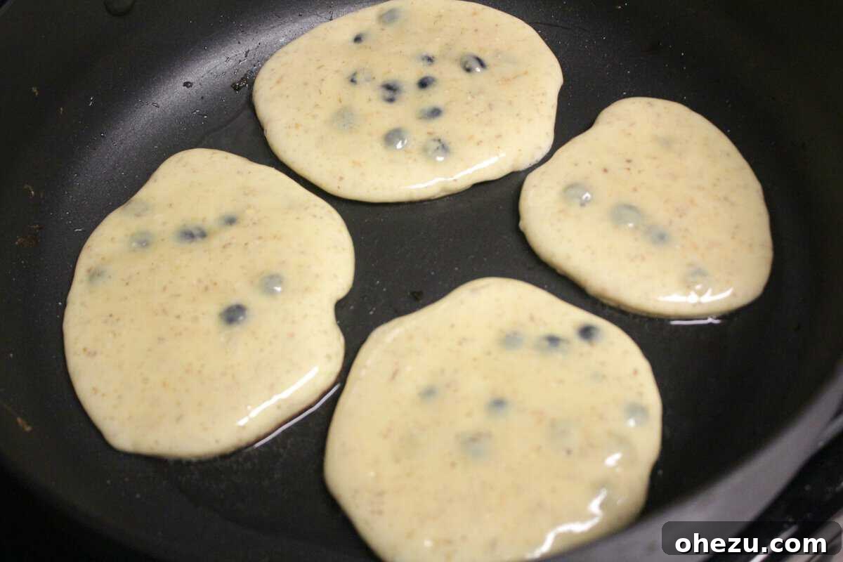 Ultra Fluffy Protein Pancakes Crispy Low Carb 7 Close-up of fluffy high protein low carb pancake stack