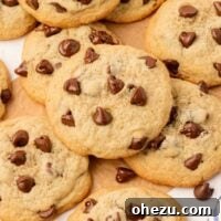 Homemade chocolate chip cookies made without brown sugar