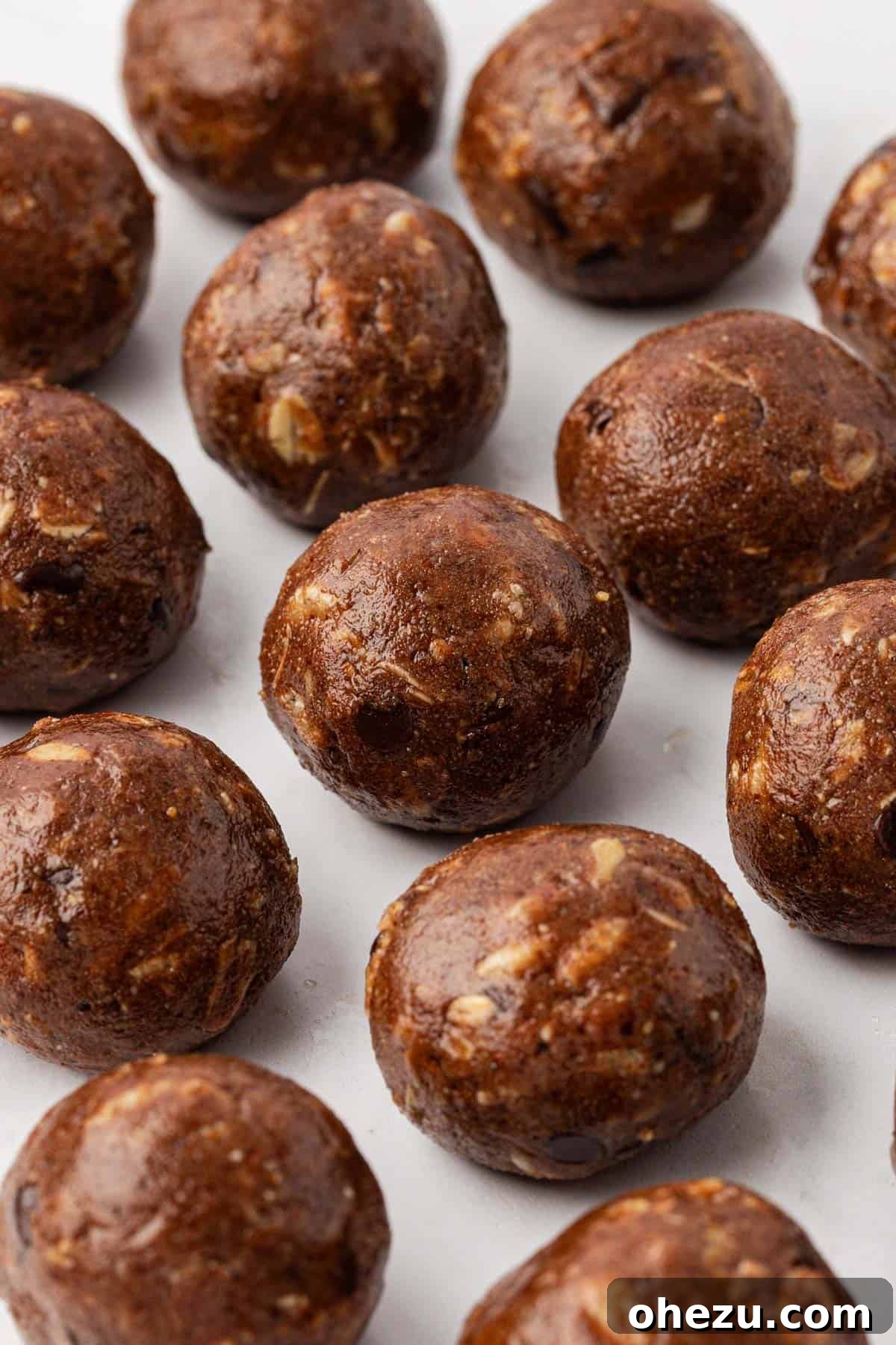 mint chocolate energy bites