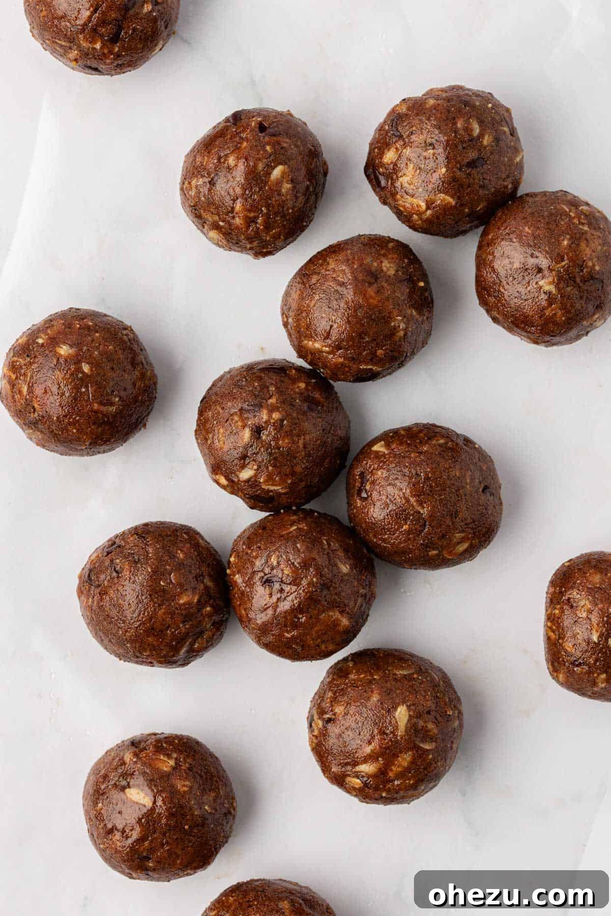 mint chocolate energy bites