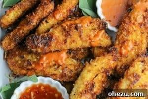 Irresistible Broccoli Cheddar Twice Baked Potatoes 5 Spicy Coconut Chicken Tenders, crispy and golden