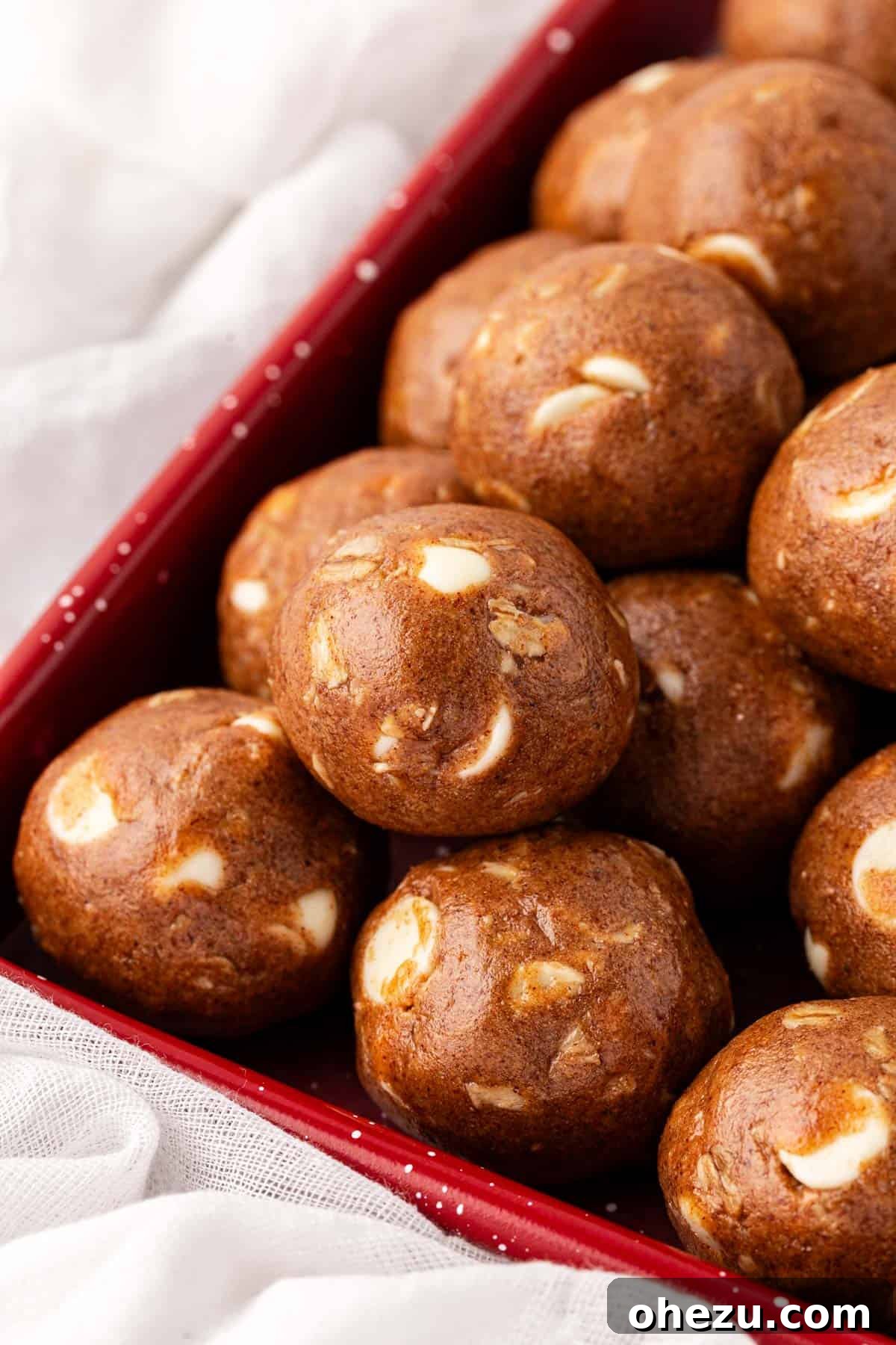 Festive Gingerbread Power Bites 11 A festive arrangement of gingerbread energy bites, perfect for holiday gatherings
