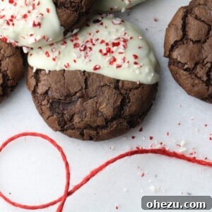 Soft-Batch Triple Chocolate Peppermint Cookies
