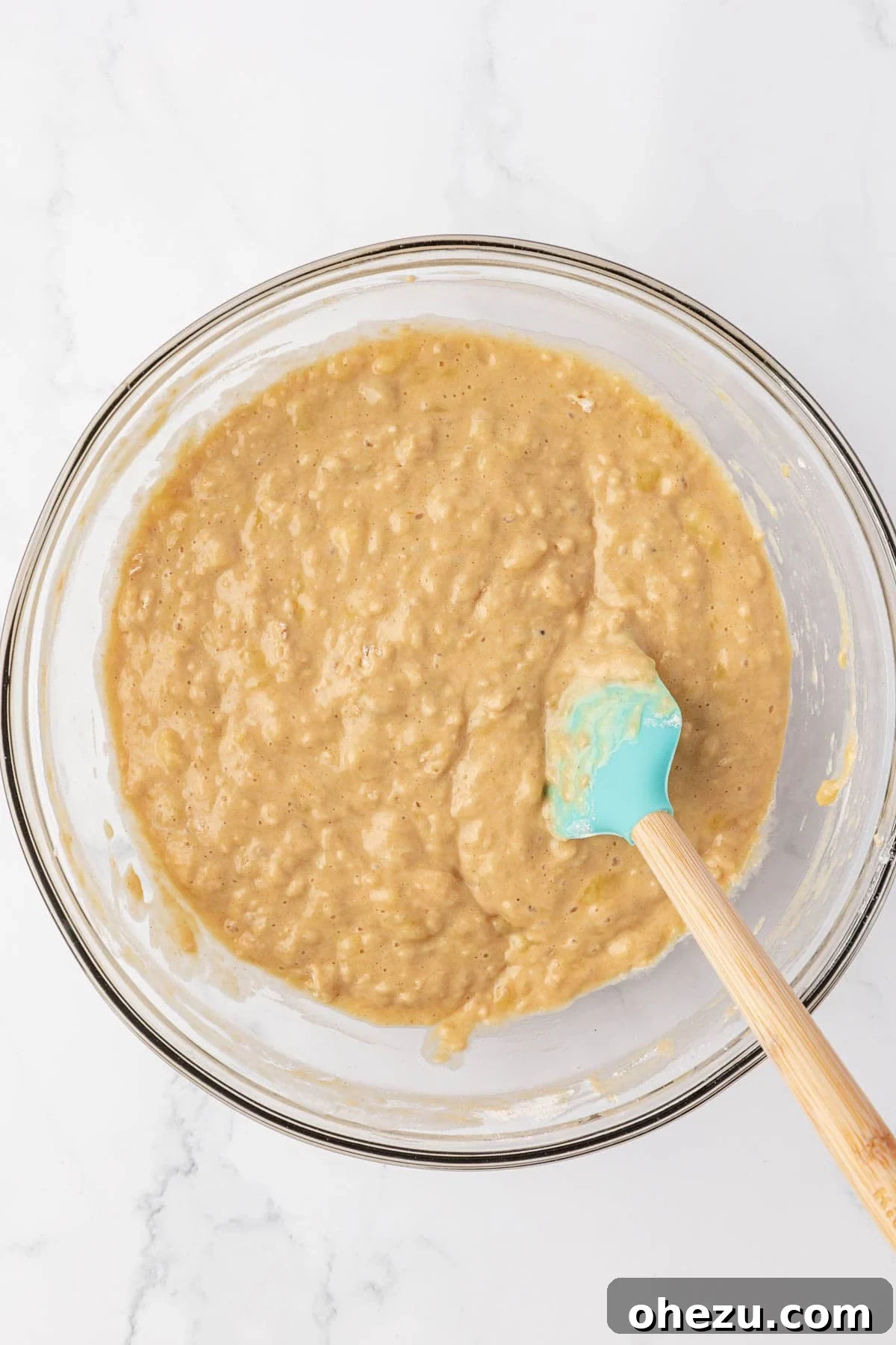 yogurt banana muffin batter