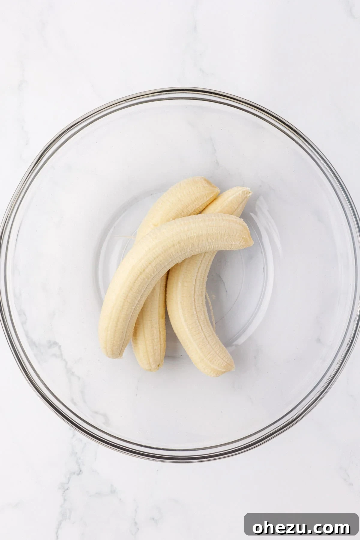 bananas in a mixing bowl