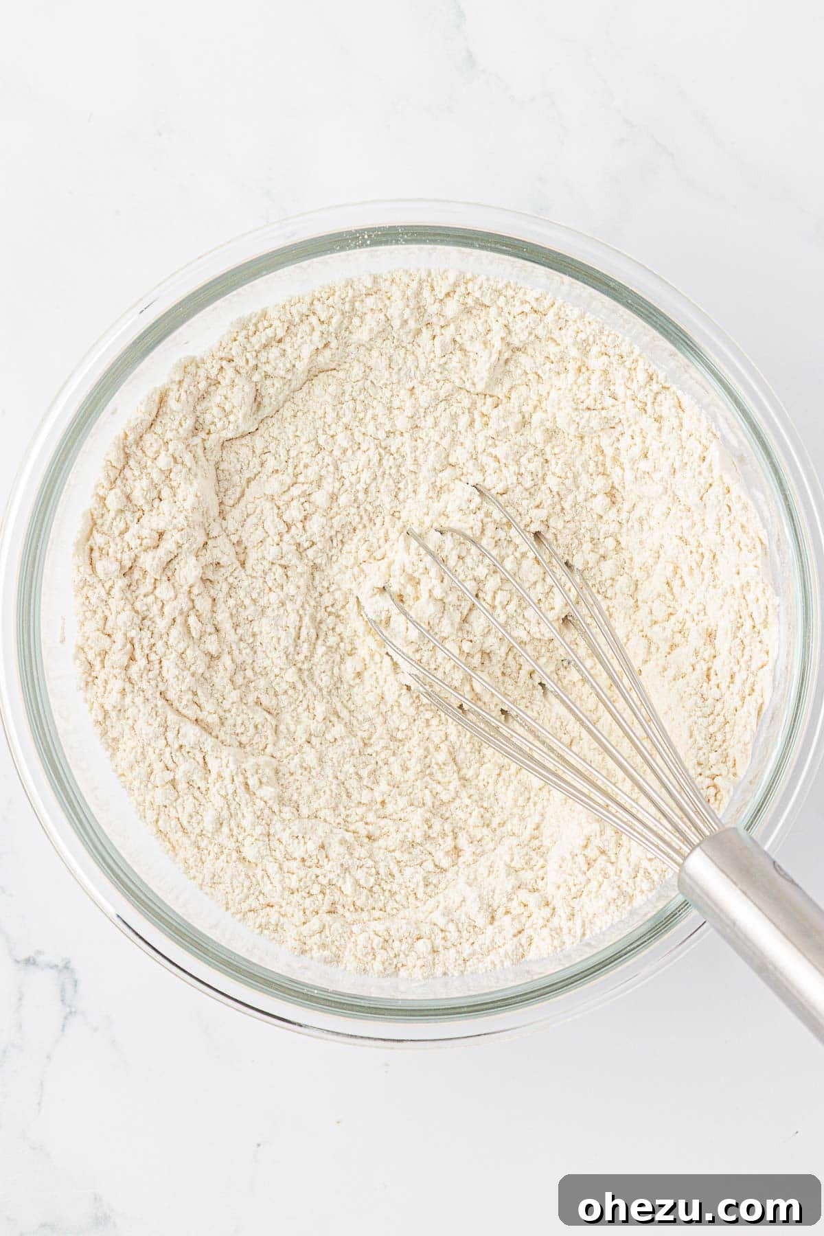 Protein-Packed Greek Yogurt Waffles 7 Dry ingredients for waffles whisked until well combined