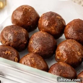 Energizing espresso energy bites, dark and rich, perfect for coffee lovers