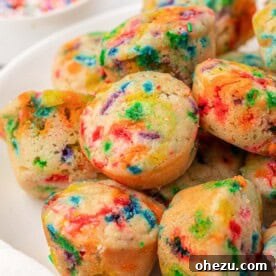 birthday cake mini muffins